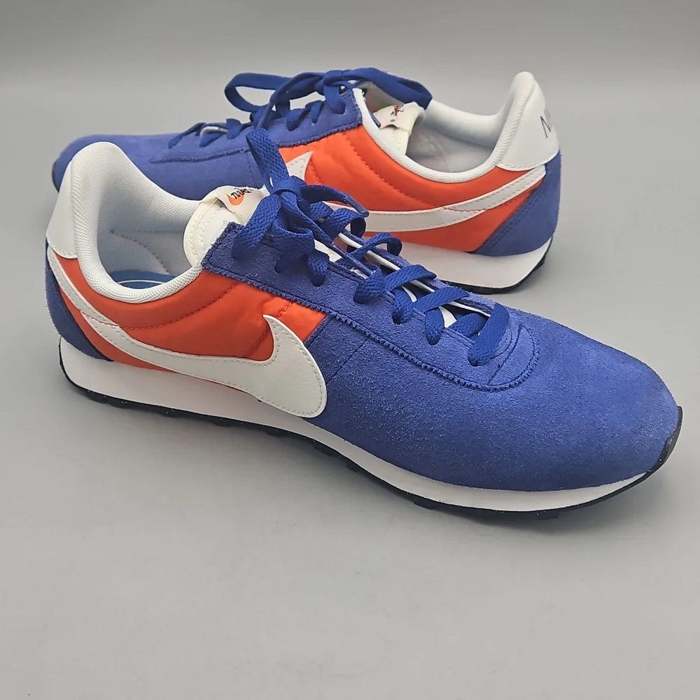 Nike Pre Montreal Men's Blue and Orange Sneakers Size 9.5